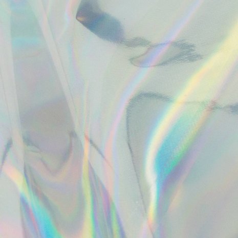 Couture Creations Heat Activated Foil Silver Iridescent Material Finish (CO725387)