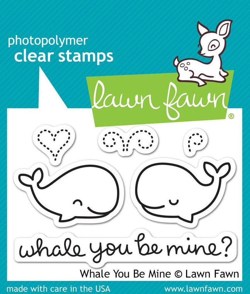 Lawn Fawn Whale You Be Mine Clear Stamps (LF791)