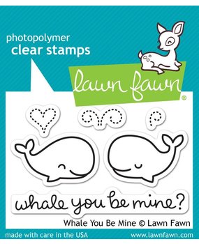 Lawn Fawn Whale You Be Mine Clear Stamps (LF791)