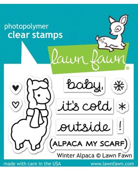 Lawn Fawn Winter Alpaca Clear Stamps (LF981)