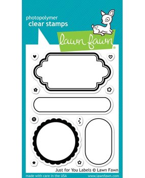 Lawn Fawn Just For You Labels Clear Stamps (LF1132)