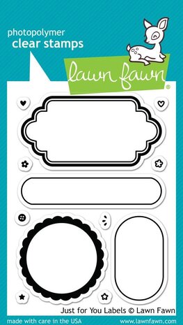Lawn Fawn Just For You Labels Clear Stamps (LF1132)