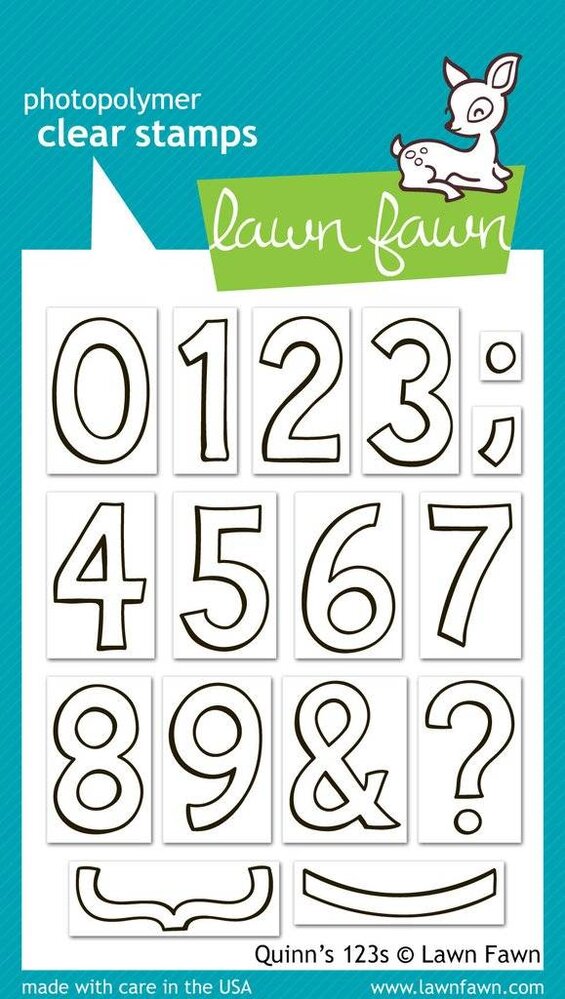 Lawn Fawn Quinn's 123s Clear Stamps (LF392) Lawn Fawn Quinn's 123s Clear Stamps (LF392)
