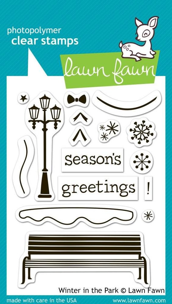 Lawn Fawn Winter in the Park Clear Stamps (LF570)