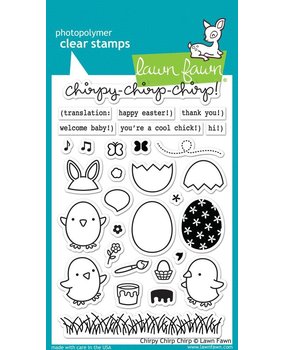 Lawn Fawn Chirpy Chirp Chirp Clear Stamps (LF1046) Lawn Fawn Chirpy Chirp Chirp Clear Stamps (LF1046)