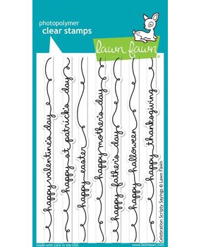 Lawn Fawn Celebration Scripty Sayings Clear Stamps (LF1059) Lawn Fawn Celebration Scripty Sayings Clear Stamps (LF1059)