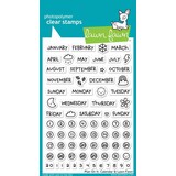 Lawn Fawn Plan On It: Calendar Clear Stamps (LF1177)