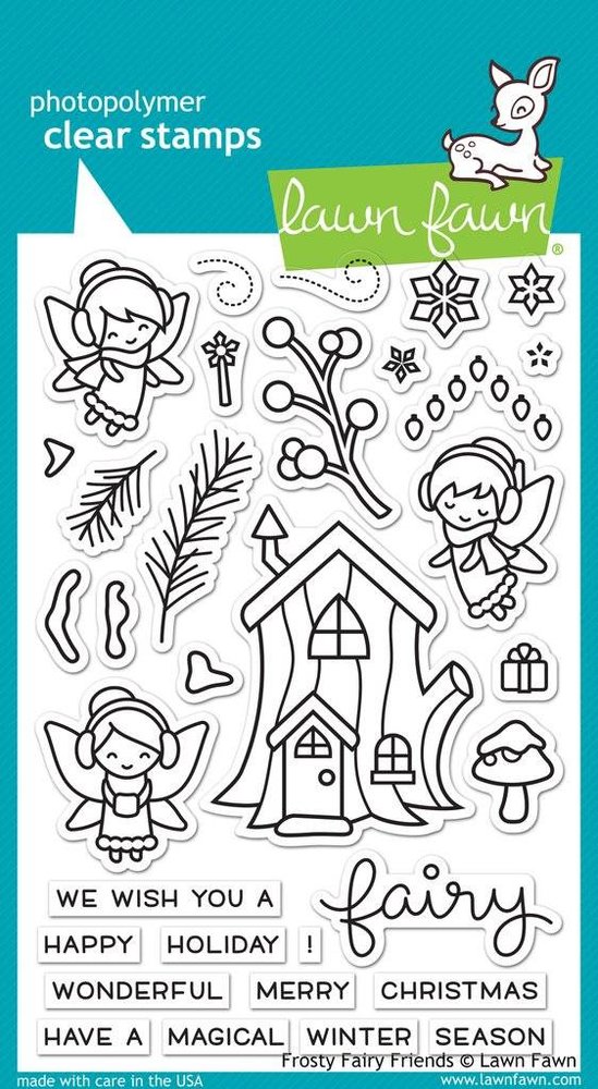 Lawn Fawn Frosty Fairy Friends Clear Stamps (LF1224)