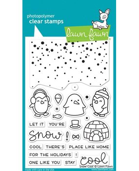 Lawn Fawn Snow Cool Clear Stamps (LF1226)