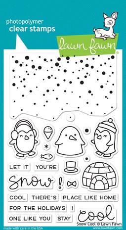 Lawn Fawn Snow Cool Clear Stamps (LF1226)