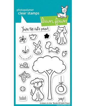 Lawn Fawn Critters In the 'Burbs Clear Stamps (LF310)