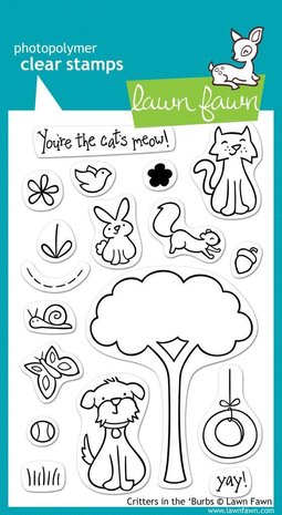 Lawn Fawn Critters In the 'Burbs Clear Stamps (LF310)