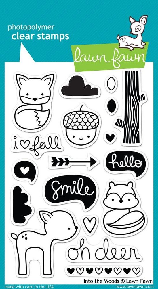 Lawn Fawn Into the Woods Clear Stamps (LF558)