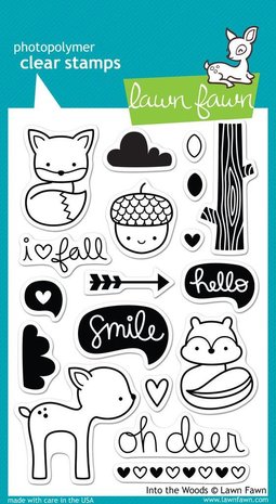 Lawn Fawn Into the Woods Clear Stamps (LF558)