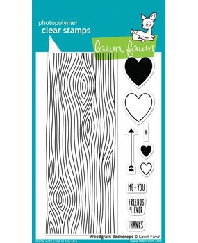Lawn Fawn Woodgrain Backdrops Clear Stamps (LF560)