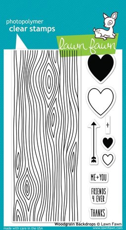 Lawn Fawn Woodgrain Backdrops Clear Stamps (LF560)
