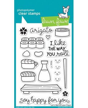 Lawn Fawn Let's Roll Clear Stamps (LF606)
