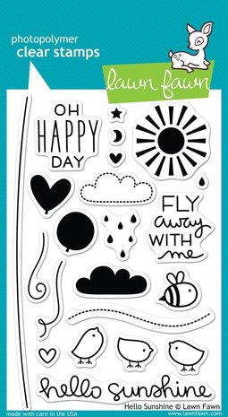Lawn Fawn Hello Sunshine Clear Stamps (LF651)