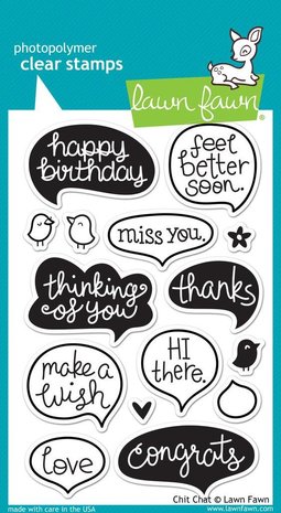 Lawn Fawn Chit Chat Clear Stamps (LF669) Lawn Fawn Chit Chat Clear Stamps (LF669)