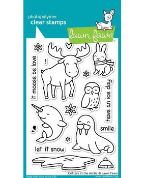 Lawn Fawn Critters In The Arctic Clear Stamps (LF708)
