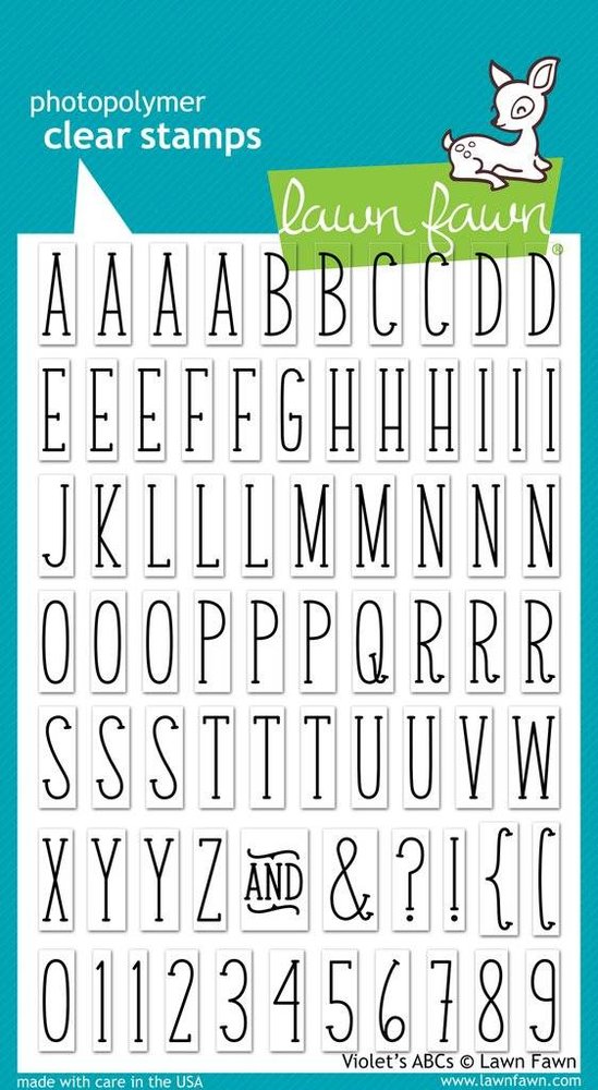 Lawn Fawn Violet's ABCs Clear Stamps (LF732)