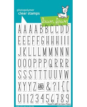 Lawn Fawn Violet's ABCs Clear Stamps (LF732)