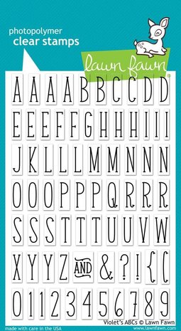 Lawn Fawn Violet's ABCs Clear Stamps (LF732)