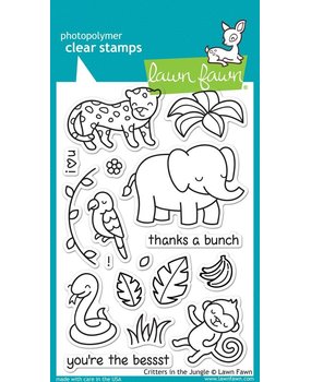 Lawn Fawn Critters In The Jungle Clear Stamps (LF803) Lawn Fawn Critters In The Jungle Clear Stamps (LF803)