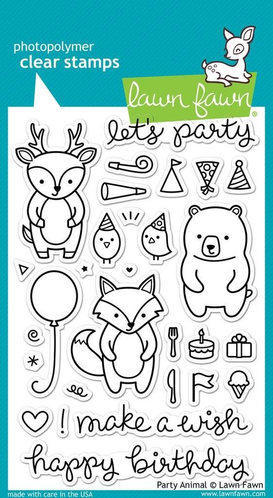 Lawn Fawn Party Animal Clear Stamps (LF893)