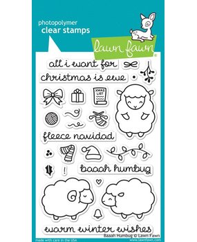 Lawn Fawn Baaah Humbug Clear Stamps (LF939)