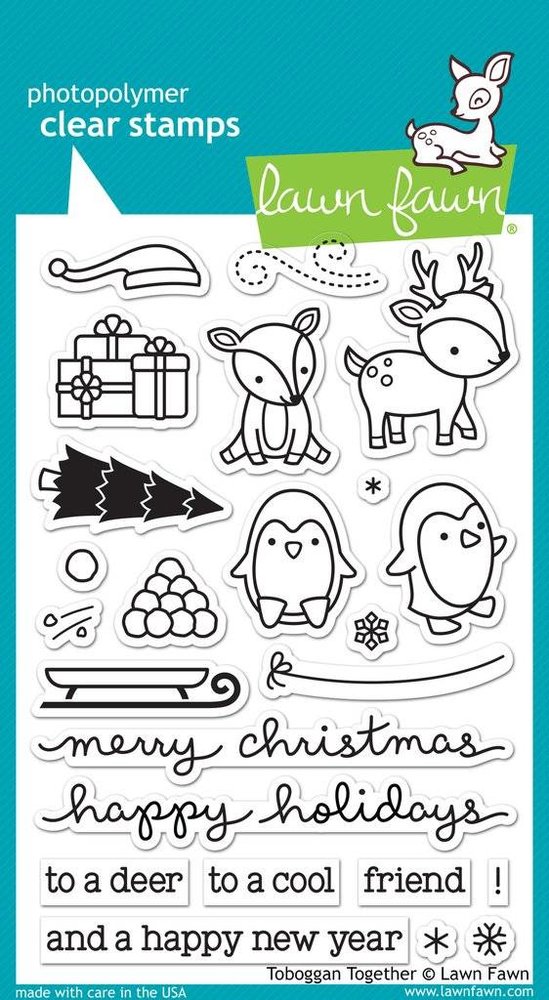 Lawn Fawn Toboggan Together Clear Stamps (LF976) Lawn Fawn Toboggan Together Clear Stamps (LF976)