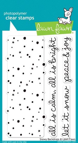 Lawn Fawn Snowy Backdrops Clear Stamps (LF980)