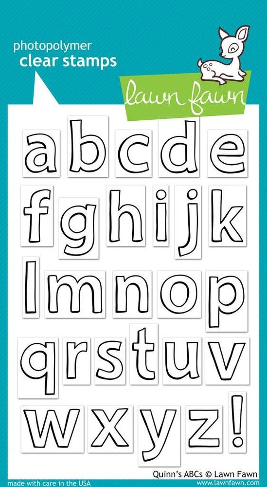 Lawn Fawn Quinn's ABCs Clear Stamps (LF353)