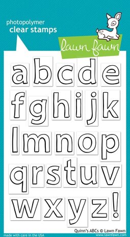 Lawn Fawn Quinn's ABCs Clear Stamps (LF353)