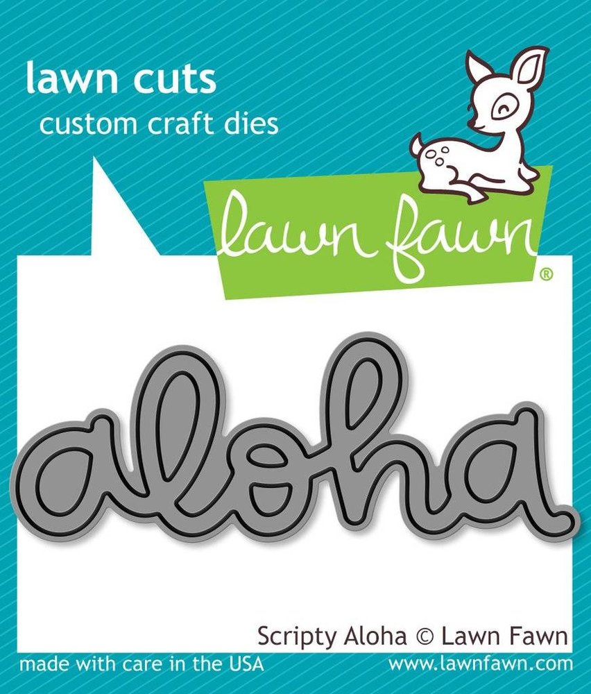 Lawn Fawn Scripty Aloha Dies (LF1431)