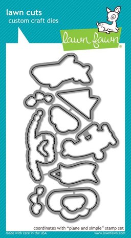 Lawn Fawn Plane and Simple Dies (LF1410) Lawn Fawn Plane and Simple Dies (LF1410)