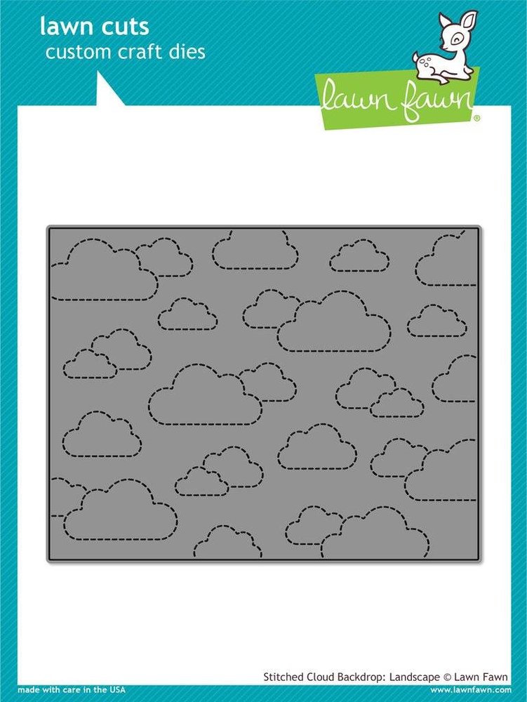 Lawn Fawn Stitched Cloud Backdrop: Landscape Dies (LF1423)