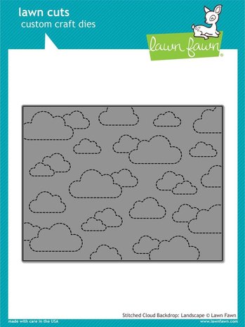 Lawn Fawn Stitched Cloud Backdrop: Landscape Dies (LF1423)