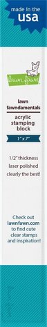 Lawn Fawn Fawndamentals - Acrylic Stamping Block 1x7 Inch (LF499) Lawn Fawn Fawndamentals - Acrylic Stamping Block 1x7 Inch (LF499)