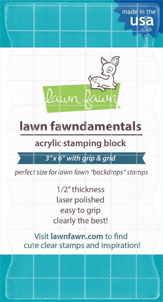 Lawn Fawn Fawndamentals - Acrylic Stamping Block 3x6 Inch (LF1044) Lawn Fawn Fawndamentals - Acrylic Stamping Block 3x6 Inch (LF1044)