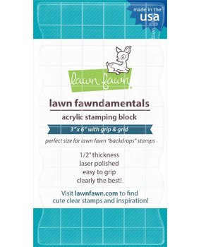 Lawn Fawn Fawndamentals - Acrylic Stamping Block 3x6 Inch (LF1044) Lawn Fawn Fawndamentals - Acrylic Stamping Block 3x6 Inch (LF1044)