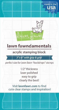 Lawn Fawn Fawndamentals - Acrylic Stamping Block 3x6 Inch (LF1044) Lawn Fawn Fawndamentals - Acrylic Stamping Block 3x6 Inch (LF1044)