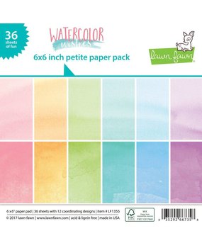 Lawn Fawn Watercolor Wishes 6x6 Inch Paper Pad (LF1355) Lawn Fawn Watercolor Wishes 6x6 Inch Paper Pad (LF1355)