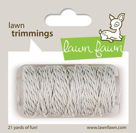 Lawn Fawn Silver Sparkle Hemp Cord (LF526) Lawn Fawn Silver Sparkle Hemp Cord (LF526)