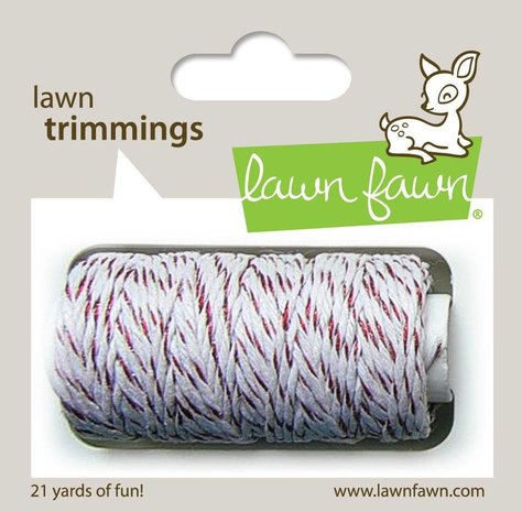Lawn Fawn Red Sparkle Hemp Cord (LF922) Lawn Fawn Red Sparkle Hemp Cord (LF922)