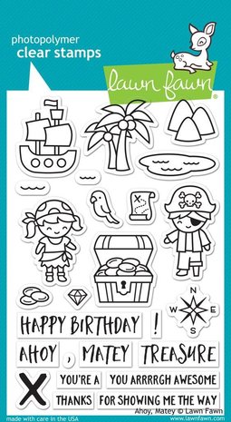 Lawn Fawn Ahoy, Matey Clear Stamps (LF1411)