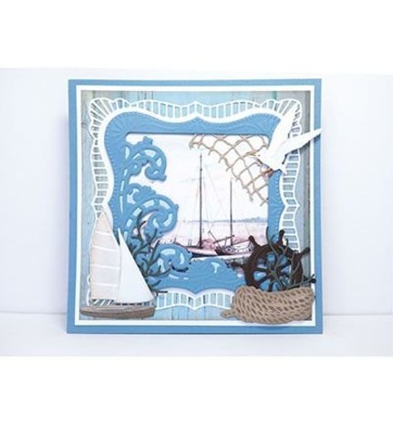 Marianne Design Creatable Anja's Frilly Square (LR0470) Marianne Design Creatable Anja's Frilly Square (LR0470)