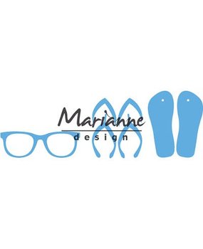 Marianne Design Creatable Flip flops & Sun Glasses (LR0477) Marianne Design Creatable Flip flops & Sun Glasses (LR0477)