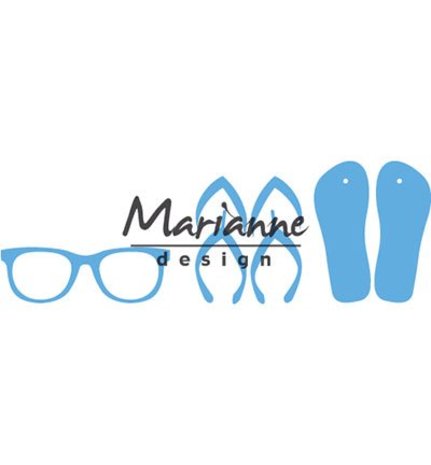 Marianne Design Creatable Flip flops & Sun Glasses (LR0477) Marianne Design Creatable Flip flops & Sun Glasses (LR0477)