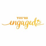 Ultimate Crafts Hot Foil Stamp You're Engaged (ULT158090) Ultimate Crafts Hot Foil Stamp You're Engaged (ULT158090)
